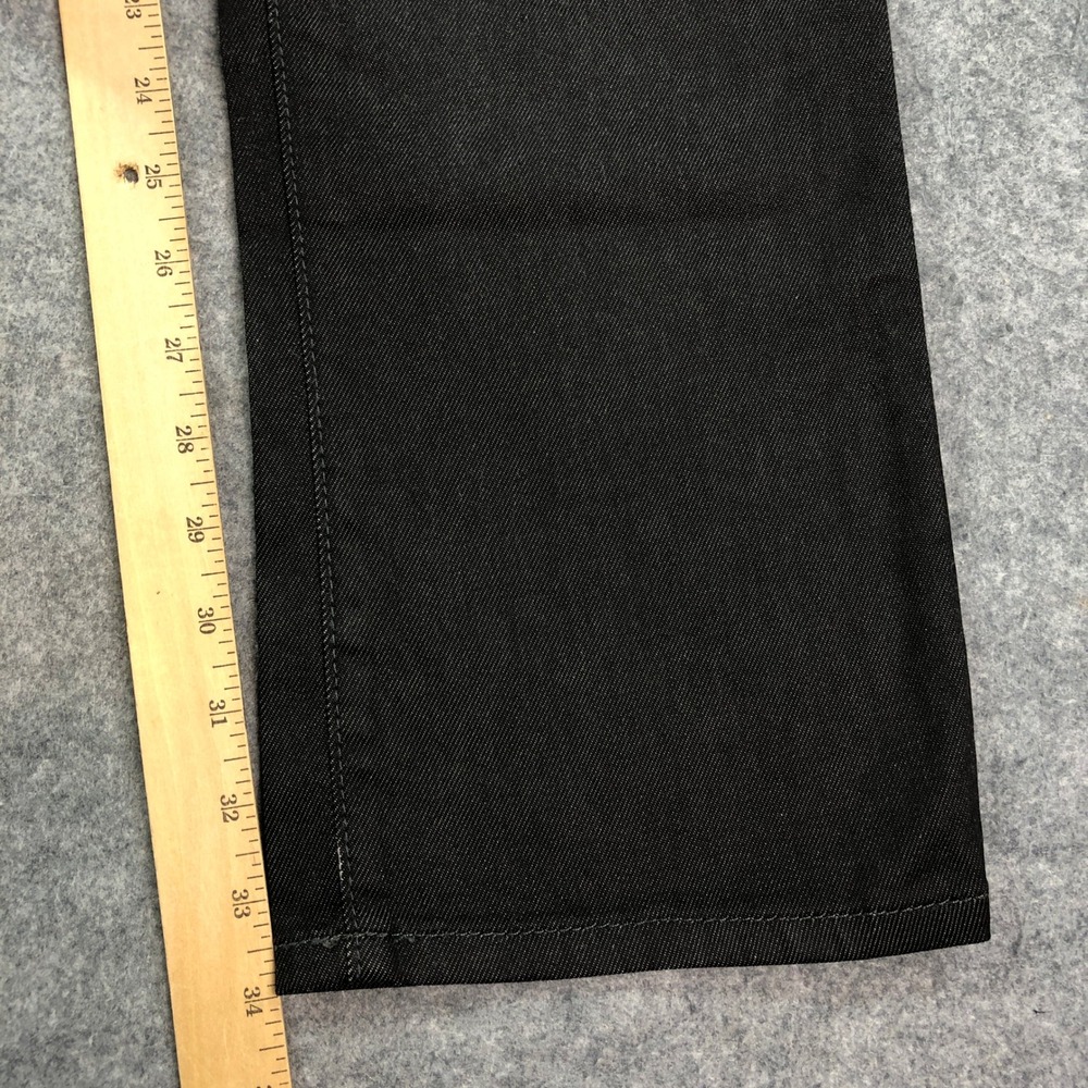 Joes Men Jeans 33x34 Black Brixton Straight Narrow Coated Rock Metallic Mid-rise - Picture 12 of 16